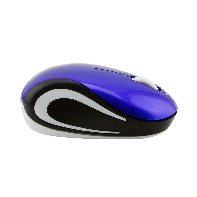 elec Space Mini Small Wireless Mouse for Travel Optical Portable Mini Cordless Mice with USB Receiver for PC Laptop Computer (Blue) - Image 2